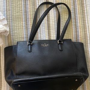 Black Kate Spade Leather Medium Tote